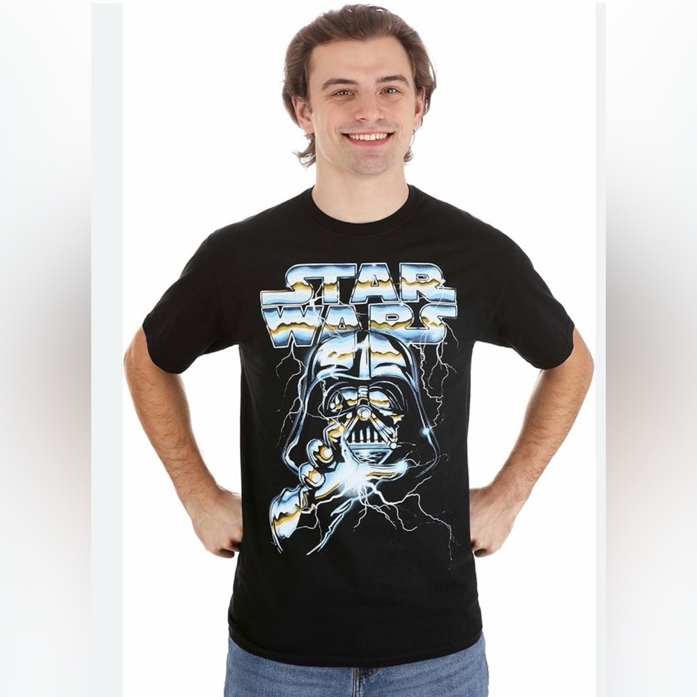 Star Wars Black and White Darth Vader Tee